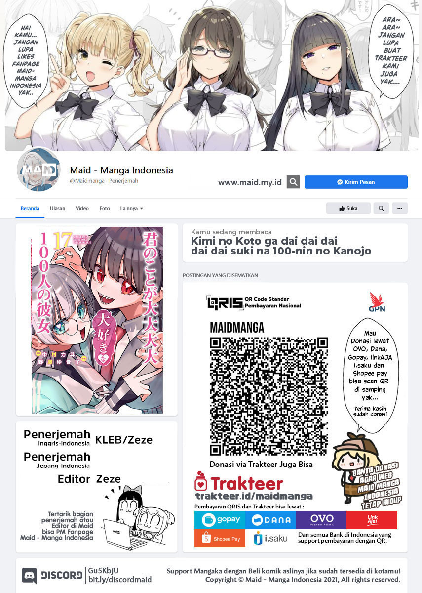 Kimi no Koto ga Dai Dai Dai Dai Daisuki na 100-ri no Kanojo chapter 122
